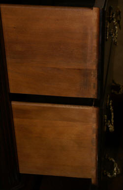 Chinese Chippendale dark mahogany high chest 