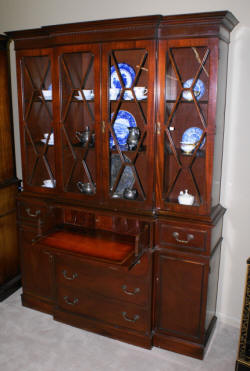 antique mahogany china cabinet