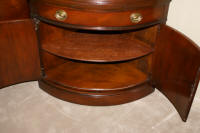 Matched pair of Drexel mahogany corner cabinets
