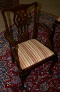 antique chippendale mahogany dining room chairs