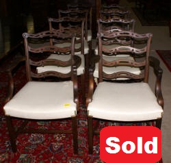 set of 8 Baker dining room chairs