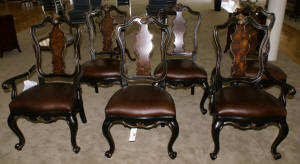 Set of 6 Hooker Furniture Company Beladora dining room chairs