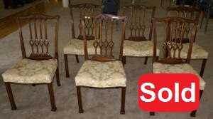 Set of 6 John Widdecomb Furniture Company dining room chairs