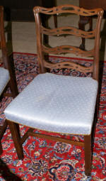 set of 4 baker dining room chairs 