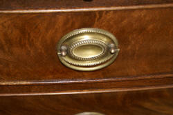 Bow front  antique walnut Hepplewhite dresser 