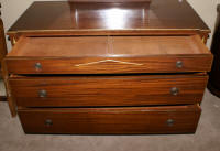 light mahogany Regency dresser with mirror