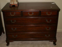Queen Anne solid mahogany dresser