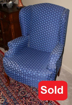 Wing back living room chair
