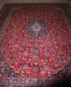 handmade persian Kashan rug