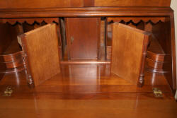 Craftique Furniture New Bern solid mahogany two piece secretary desk 