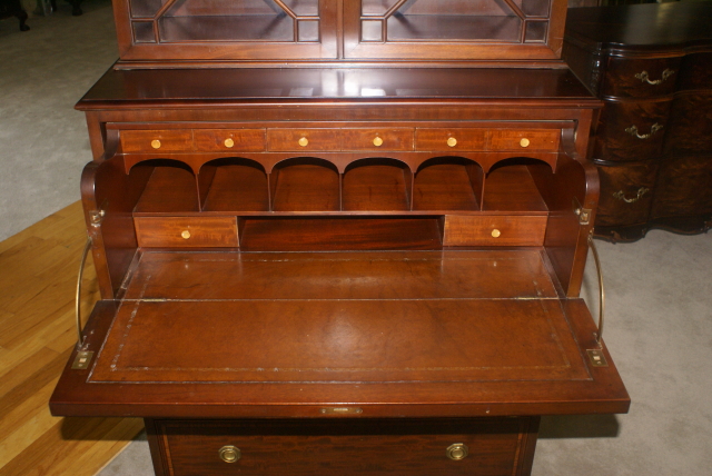 Antique Hepplewhite Mahogany Butlers Secretary Desk