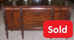 antique flame mahogany sideboard