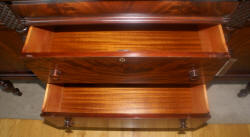 antique flame mahogany sideboard
