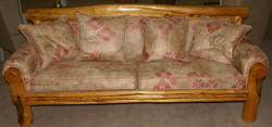Primitive  custom made pine sofa from Aspen, Colorado