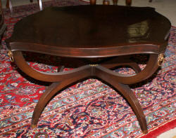 Leather top Regency side table 