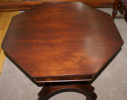 Empire revival mahogany center table